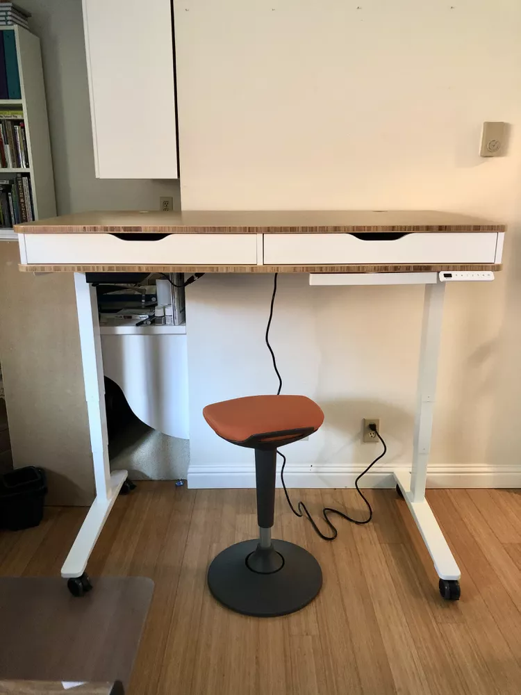 Ikea Alex hack - stand up desk