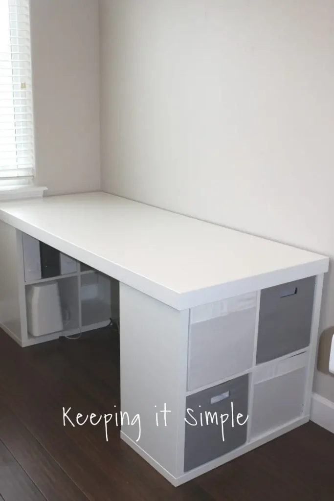 IKEA Kallax Desk Hack