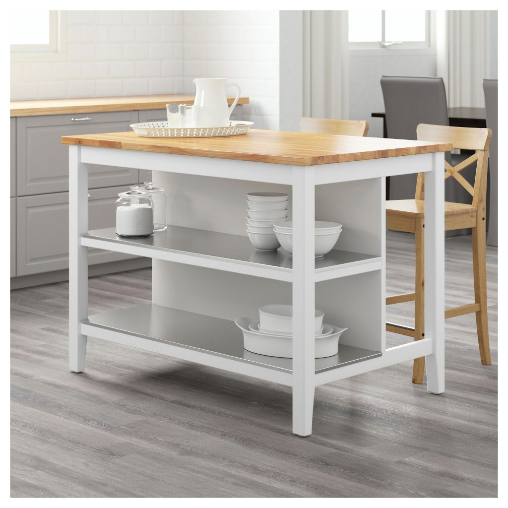 IKEA kitchen island with stools