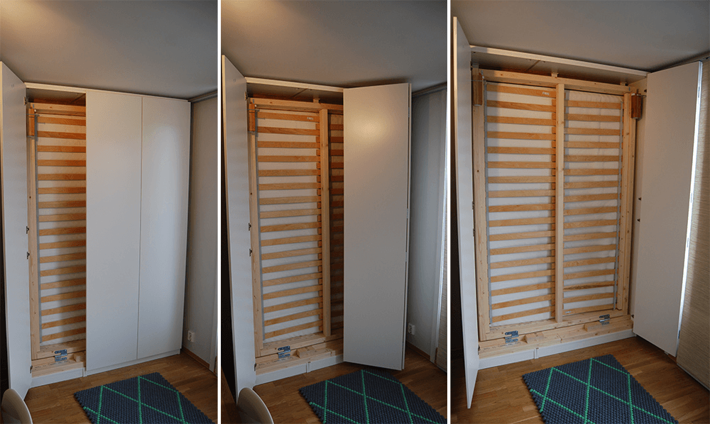 IKEA Murphy bed hack - pax wardrobe