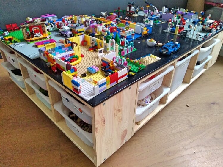IKEA Trofast hack - lego table