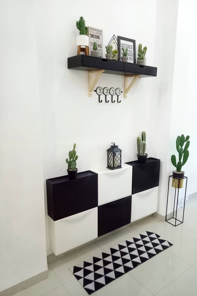 IKEA Trones hack - black and white
