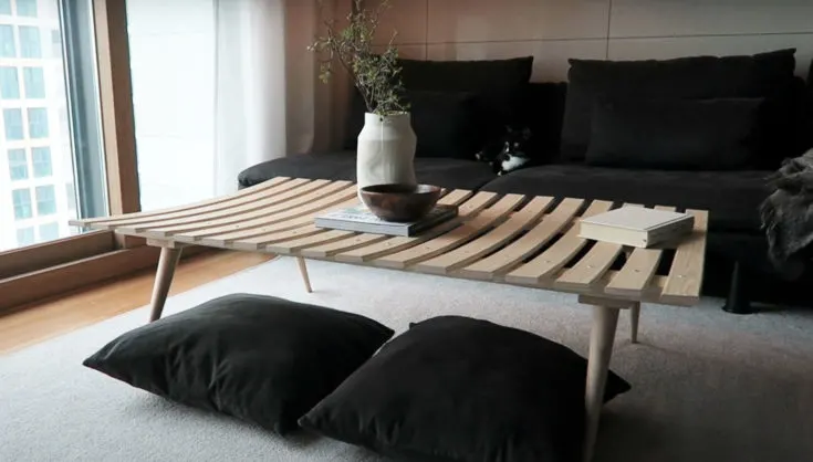 IKEA Coffee Table Hack - bedframe