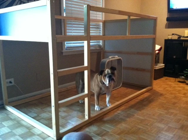 IKEA Dog Crate Hack